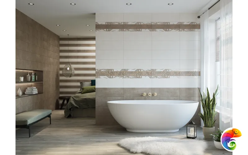 Вставка Creto Ganna Drop fume 20х60 04-01-1-17-03-06-1904-0