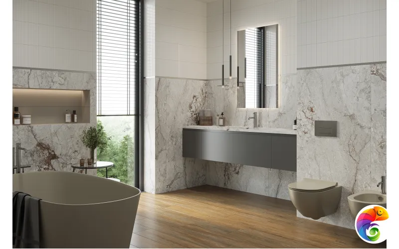 Керамогранит Creto Форест Беж (Forest Beige) 19,4х120х9 непол. 73624