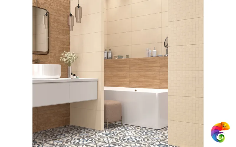 Плитка Creto Effetto Mosaico Beige 02 25х60 M0425D19602