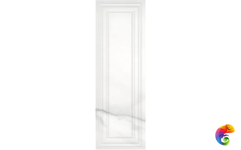 Плитка Meissen Gatsby рельеф белый 25х75 GTU052