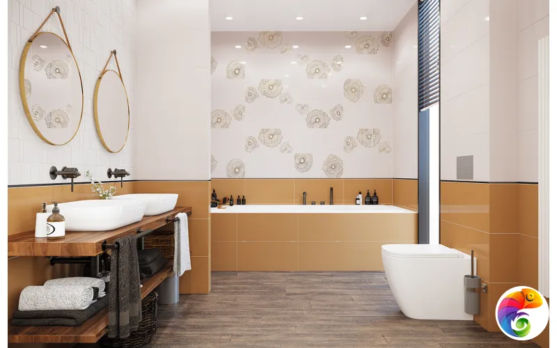 Панно Creto Mono Magnolia milk 60х60 (компл. из 2 шт) 06-01-1-36-03-13-2433-0