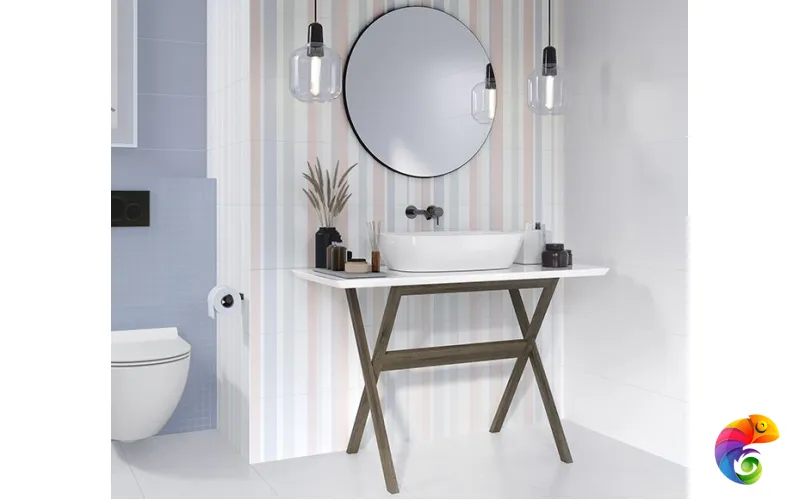 Плитка Meissen Trendy точки серый 25х75 TYU091D