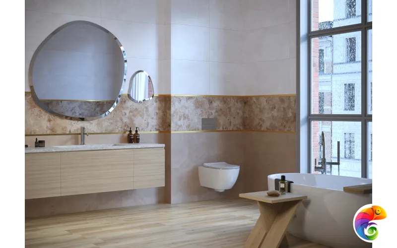 Керамогранит Meissen Calm многоцветный ректификат 44,8x89,8 16891