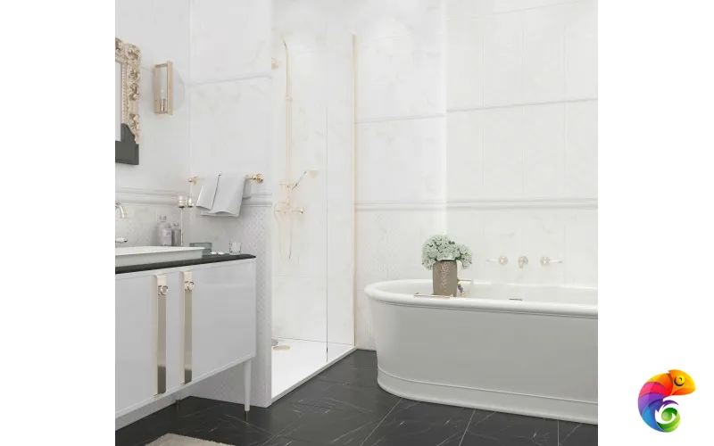 Декор Creto Athena White 01 25х60 D0428Y29601