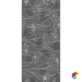 Meissen Floresta 17648 цветы серый ректификат 60x120 (пал.57,6м) 17648