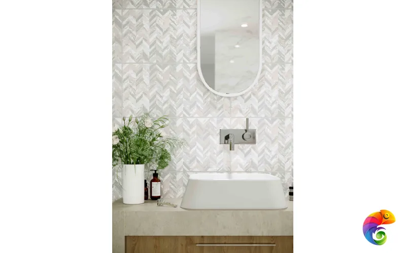 Вставка Creto Mono Jasmine geometry sky 30х60 04-01-1-18-03-65-2440-0