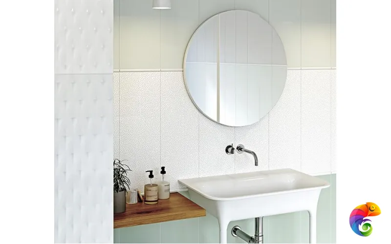Плитка Meissen Trendy рельеф пики белый 25х75 TYU052