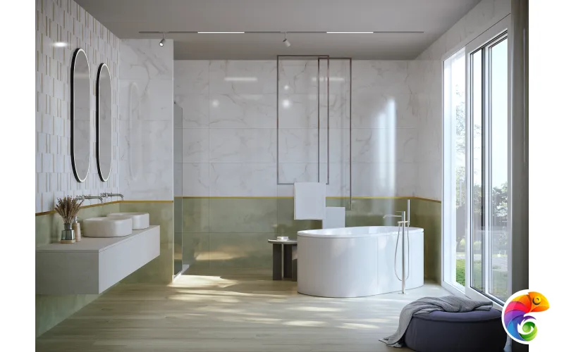 Керамогранит Meissen State синий ректификат 44,8x89,8 16886