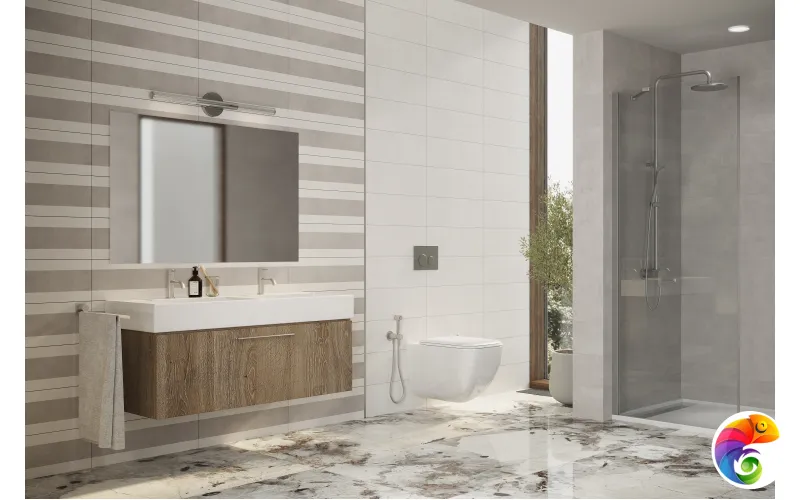 Вставка Creto Ganna Bloom chocolate 20х60 04-01-1-17-03-15-1903-0