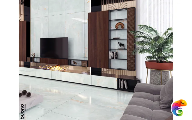 Керамогранит для пола и стен O4452P Onice Luna Glossy 120x60