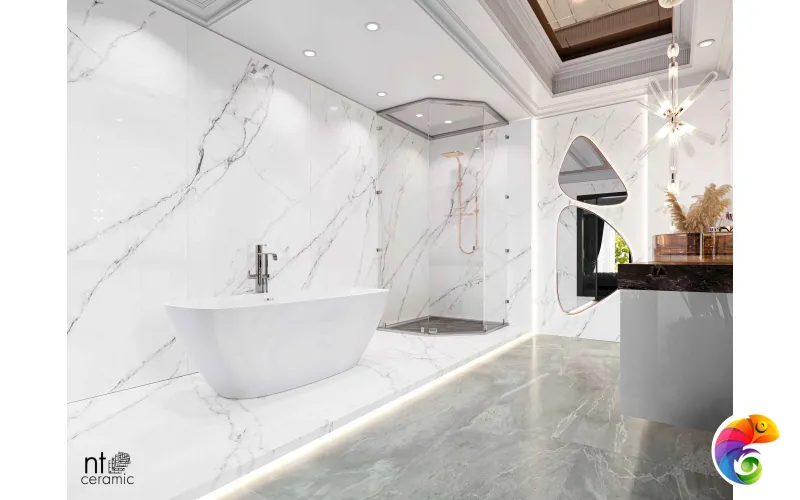 Керамогранит NTT3506L Calacatta Light 120x270