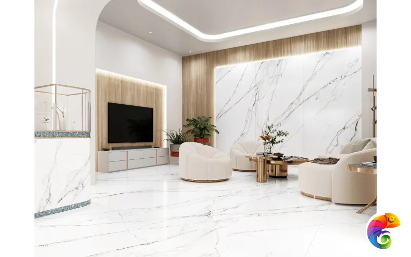 Керамогранит NTT3506L Calacatta Light 120x270