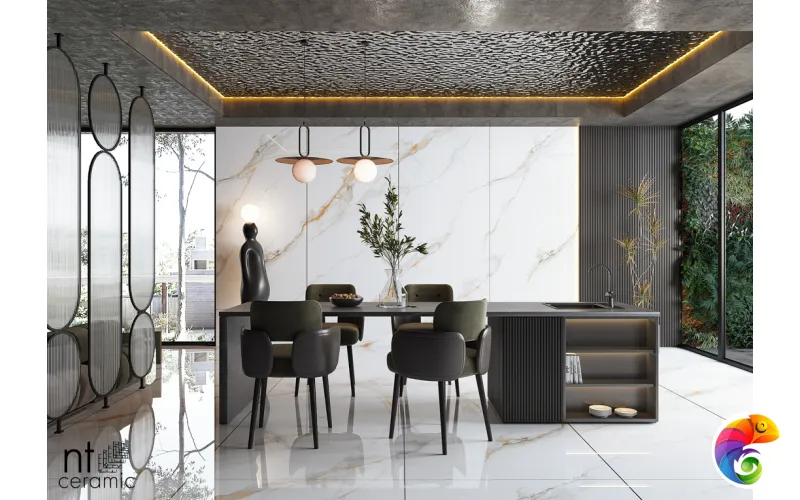 Керамогранит NTT3002P Calacatta Gold 120x240