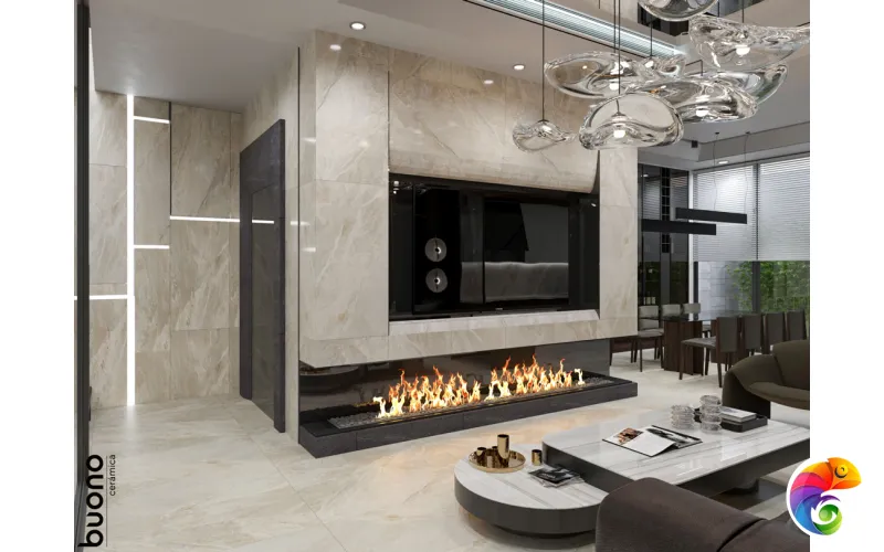 Керамогранит для пола и стен S4435P Irwin Stones Glossy 120x60