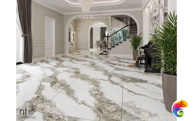 Керамогранит NTT3502M Bianco Struttura 120x270