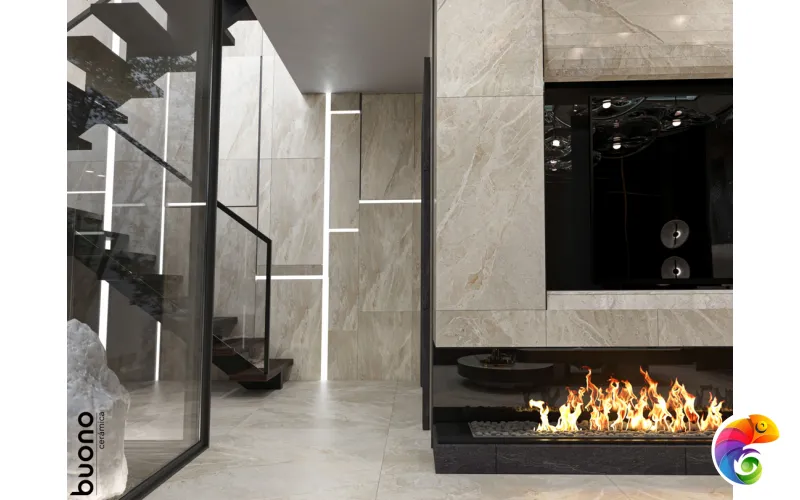 Керамогранит для пола и стен S4435P Irwin Stones Glossy 120x60