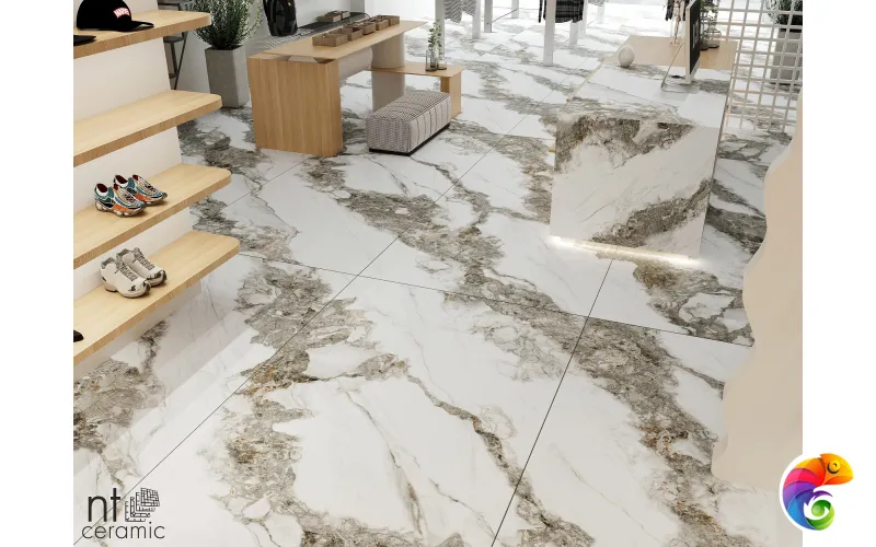 Керамогранит NTT3502M Bianco Struttura 120x270