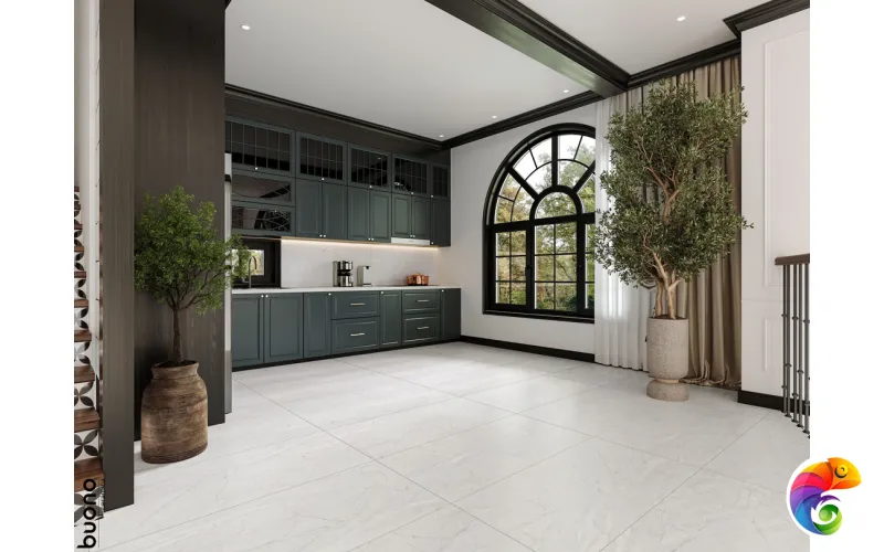 Керамогранит для пола и стен S4433C Pietra Bianco Carving 120x60