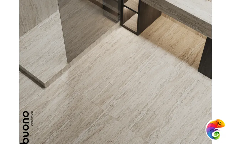 Керамогранит для пола и стен S4442M Travertino Beige Matt 120x60