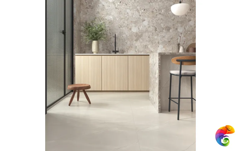 Керамогранит для пола и стен SOVL4707V Soft Milk Stone Satin Carving 120x60