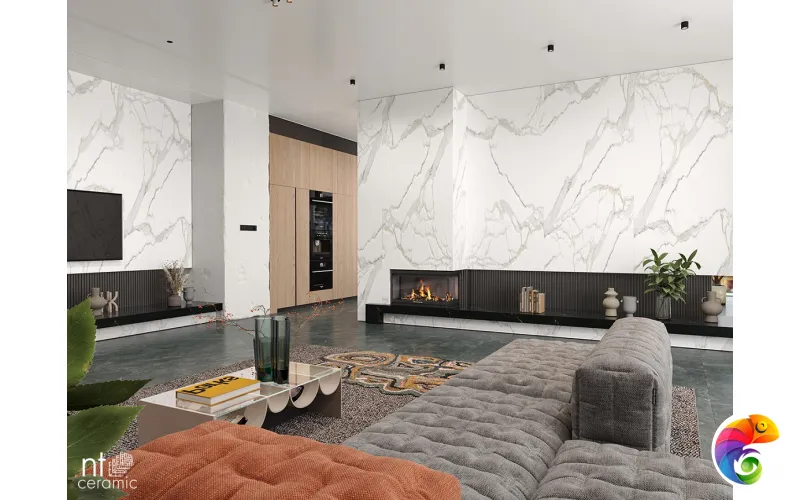 Керамогранит NTT3603C Calacatta Empire 120x280