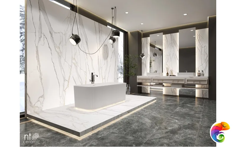 Керамогранит NTT3603C Calacatta Empire 120x280