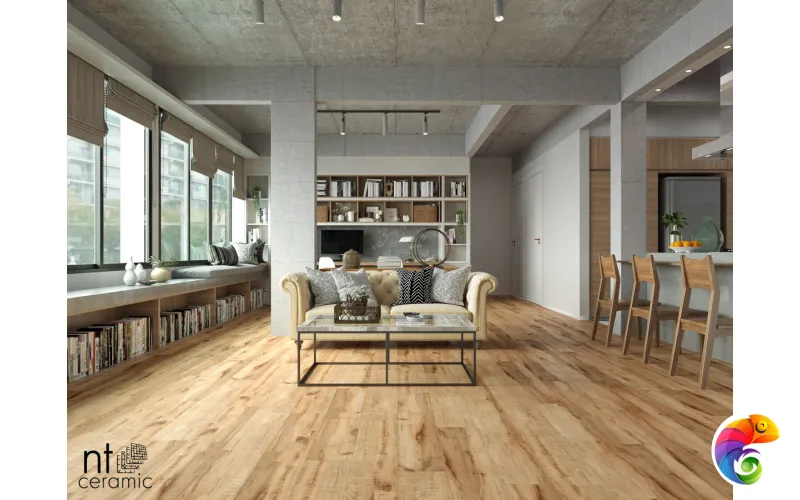 Керамогранит NTT93106M Wood Mocca Brown 20x120