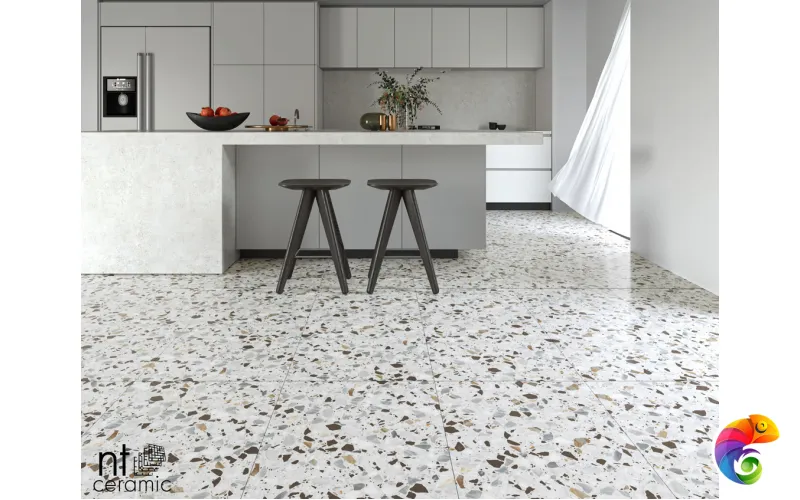 Керамогранит NTT99606 Terrazzo White 60x120