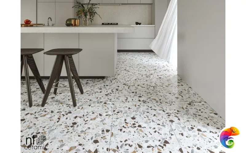 Керамогранит NTT99606 Terrazzo White 60x120