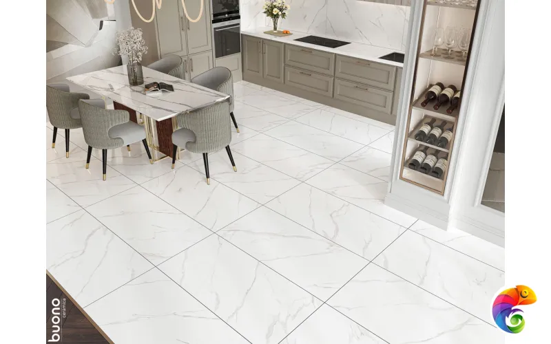 Керамогранит для пола и стен M4401P Carrara Livia Glossy 120x60