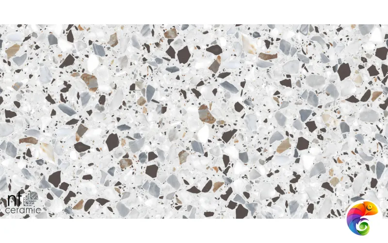 Керамогранит NTT99606 Terrazzo White 60x120