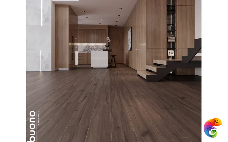 Керамогранит для пола и стен F4508M Buono Ceramic Forest Umber Matt 20x120