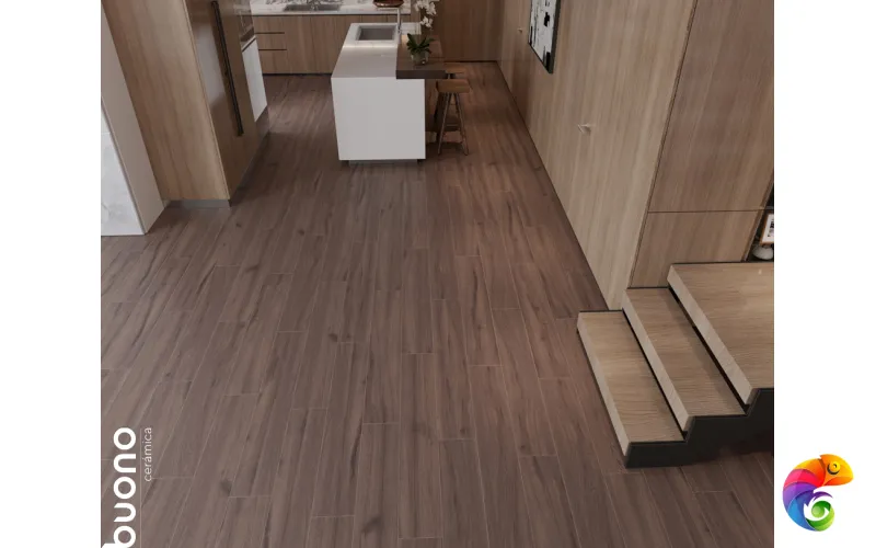 Керамогранит для пола и стен F4508M Buono Ceramic Forest Umber Matt 20x120