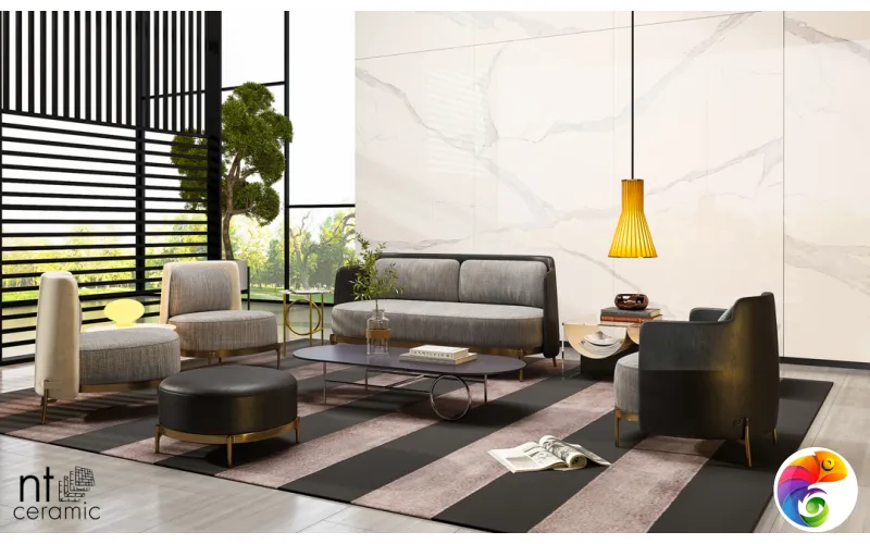 Керамогранит NTT3008P Bianco Statuario 120x240