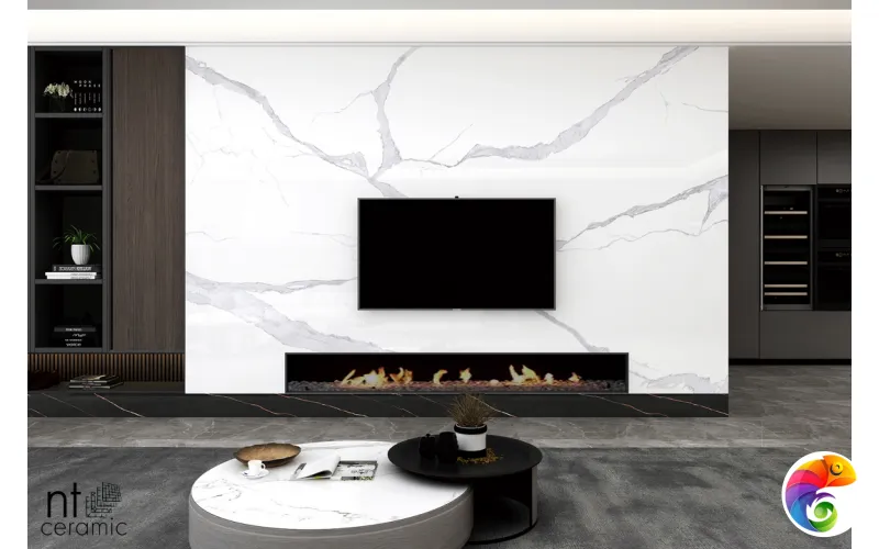 Керамогранит NTT3008P Bianco Statuario 120x240