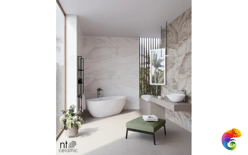 Керамогранит NTT99508P Gravel White 60x120