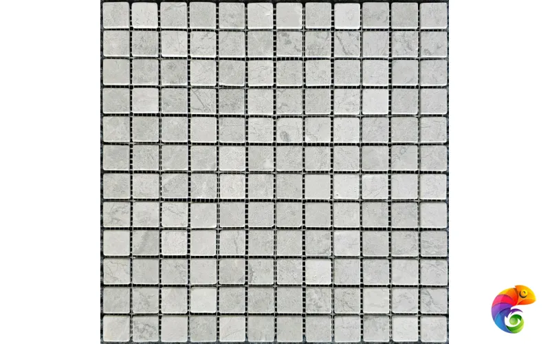 PIX 329 Tundra Grey, чип 23х23 мм, сетка 305х305х4 мм, Матовая Pixmosaic