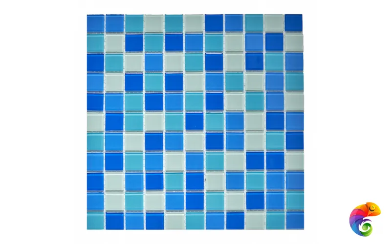 PIX001 из стекла, чип 25х25 мм, сетка 300х300х4 мм Pixmosaic