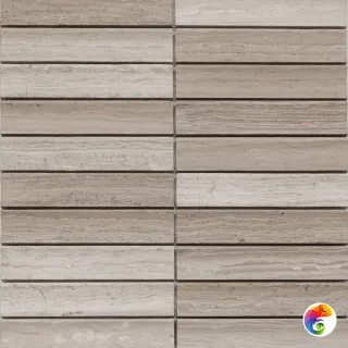 PIX 347 White Wooden, Concave, чип 30х151 мм, сетка 305х318х12 мм, Матовая