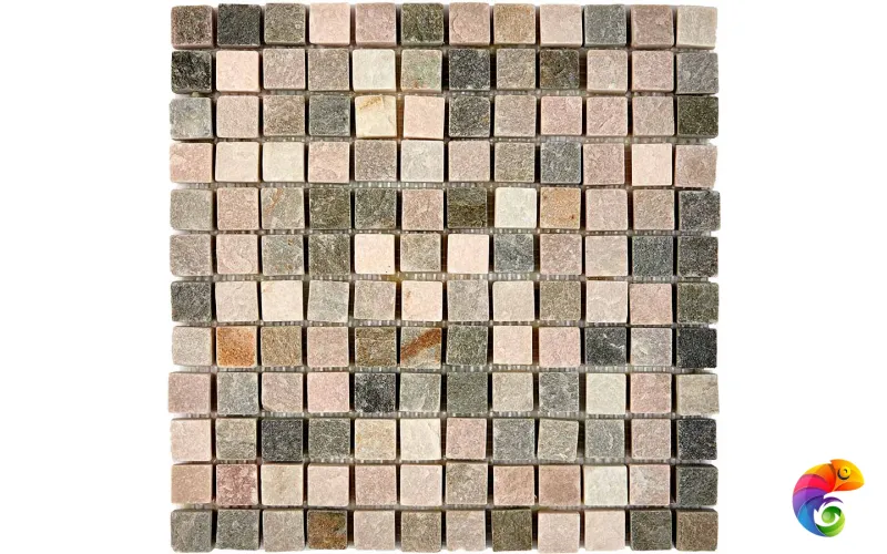 PIX 301 Slate Grey, чип 23х23 мм, сетка 305х305 мм Pixmosaic