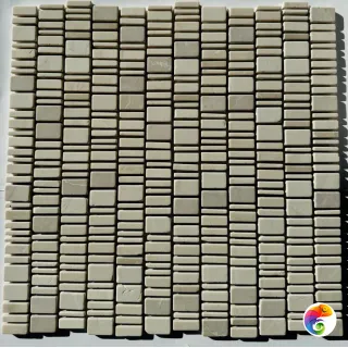 PIX 318 Cream Nova, чип произвольный, сетка 310х307х6 мм, Матовая