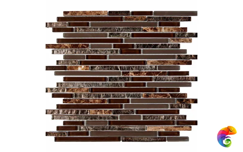 PIX730 из мрамора и стекла, чипы 10x48/98/148 мм, сетка 286х300x8 мм Pixmosaic