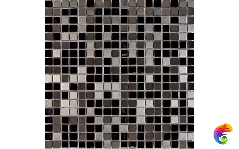 PIX709 из металла, чип 15x15 мм, сетка 300х300x8 мм Pixmosaic