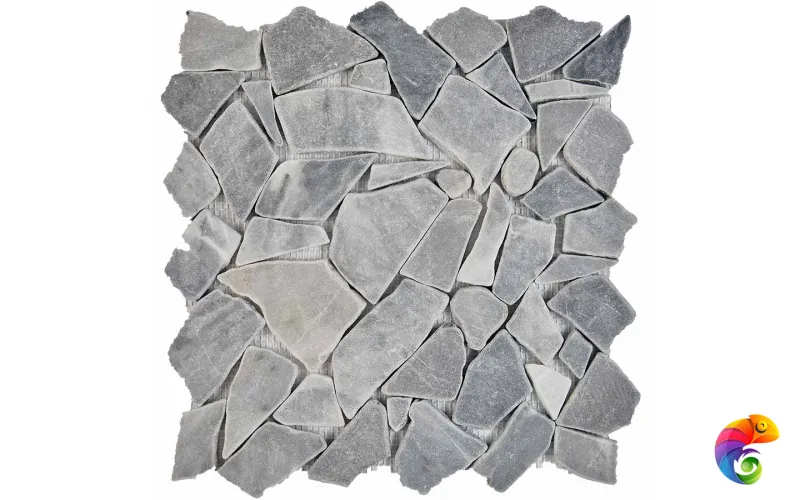 PIX 263 Grey, чип произвольный, сетка 305х305x6 мм, Матовая Pixmosaic