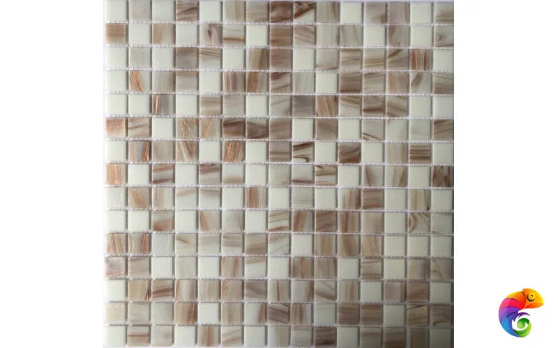 PIX113 из стекла, чип 20x20 мм, сетка 316х316х4 мм Pixmosaic