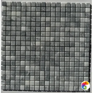 PIX 333 Ice Grey, чип 15х15 мм, сетка 305х305х4 мм, Матовая