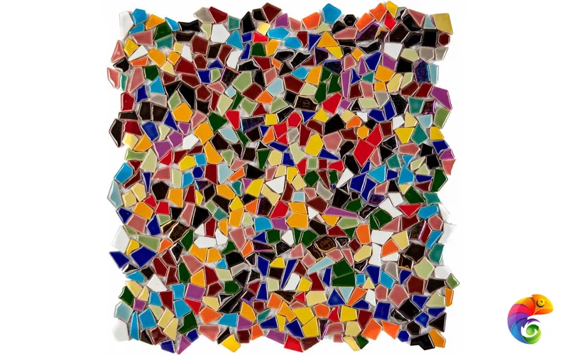 PIX620 из керамогранита, чип произвольный, сетка 300х300х6 мм Pixmosaic