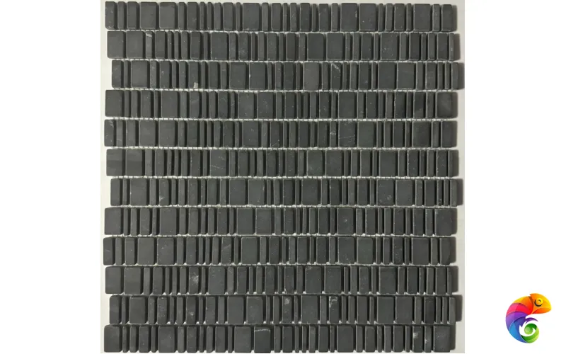 PIX 317 King Black, чип произвольный, сетка 310х307х6 мм, Матовая Pixmosaic