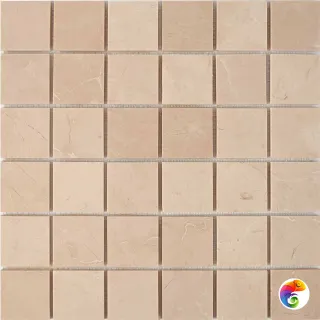 PIX 228 Crema Nova, чип 48х48 мм, сетка 305х305х6 мм, Полированная