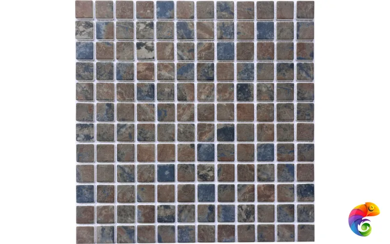PIX761 из стекла, чип 23x23 мм, сетка 300х300x4 мм Pixmosaic